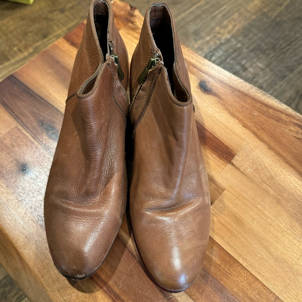 Brown Leather Ankle Boots